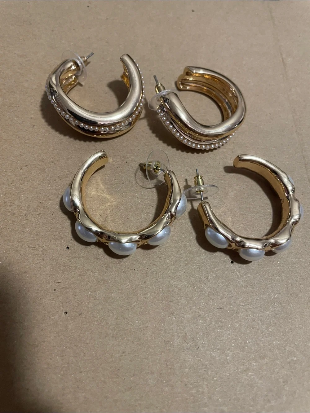 Free People Urban Gold-Tone & Pearl Multi-Style Earring Bundle Set